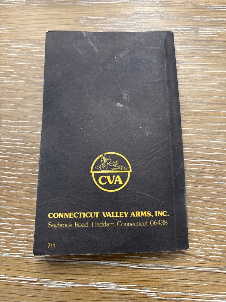 CVA Start Muzzleloading Introduction to the Black Powder Sport Booklet D3