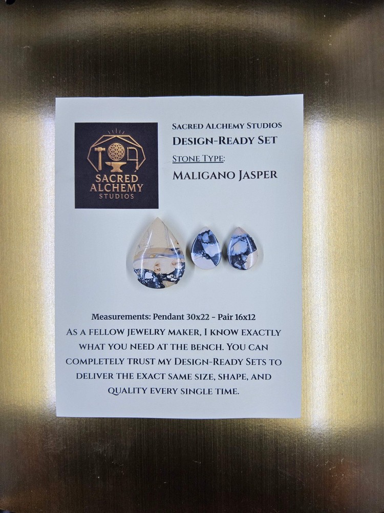 Tear Shape - Maligano Jasper - Design-Ready Set