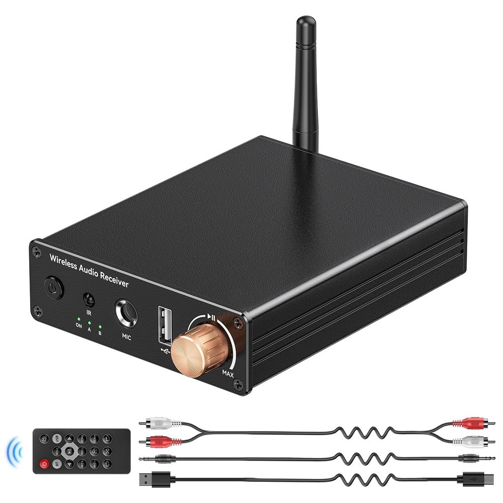 Upgraded Bluetooth 6.0 Receiver,Wireless Bluetooth Long Range Low Latency for...