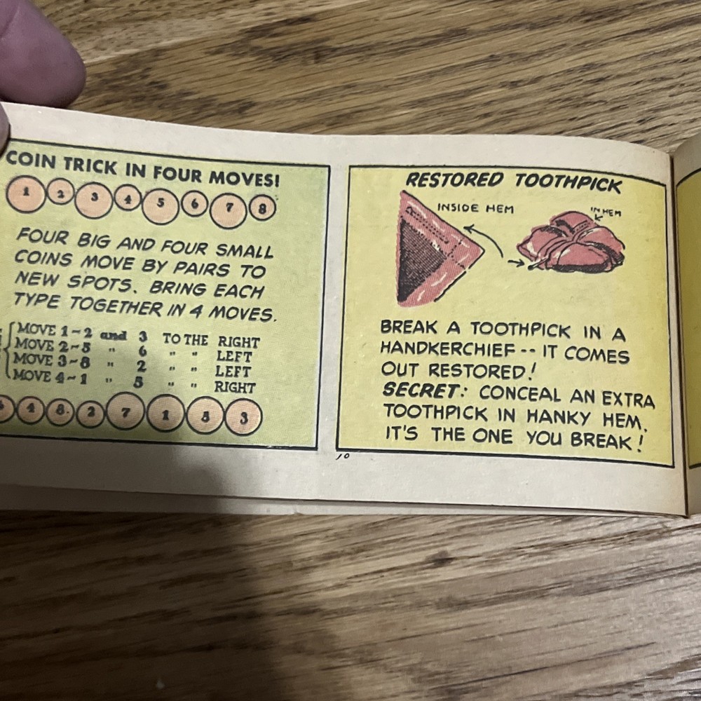 Vintage 1957 Chuckles Candy Magic Comic Premium Booklet