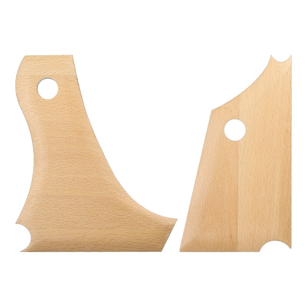 2pcs Pottery Ribs Trimming Tools Beech Pottery Profile Bundle Foot Shaper