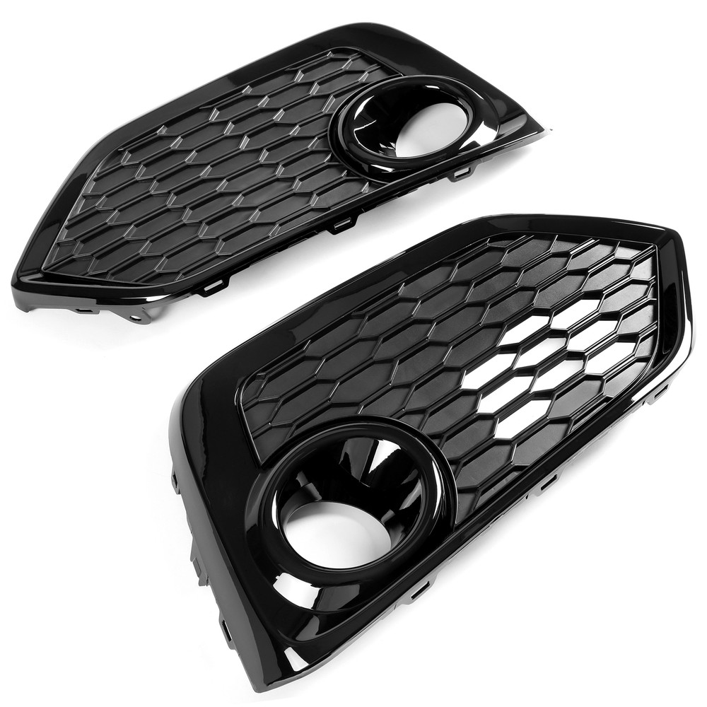 Fog Light Trim Bezel Covers For 2017 2018 2019 Honda Civic Driver+Passenger Side