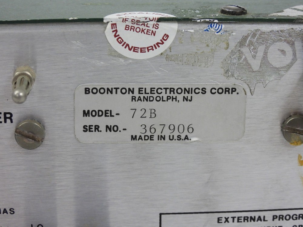 Boonton Electronics 72B Capacitance Meter (powers up, meter moves)