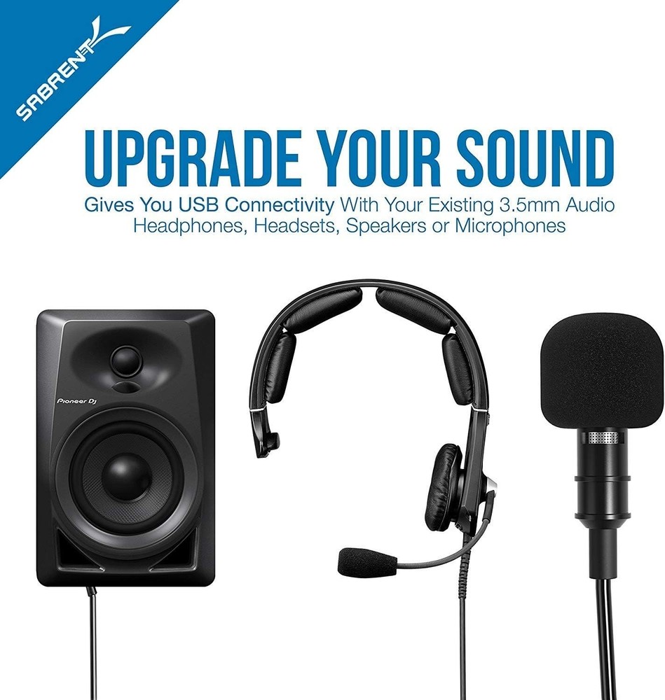 Lightweight USB External Stereo Sound Adapter - Incredible 3D Sound Experience