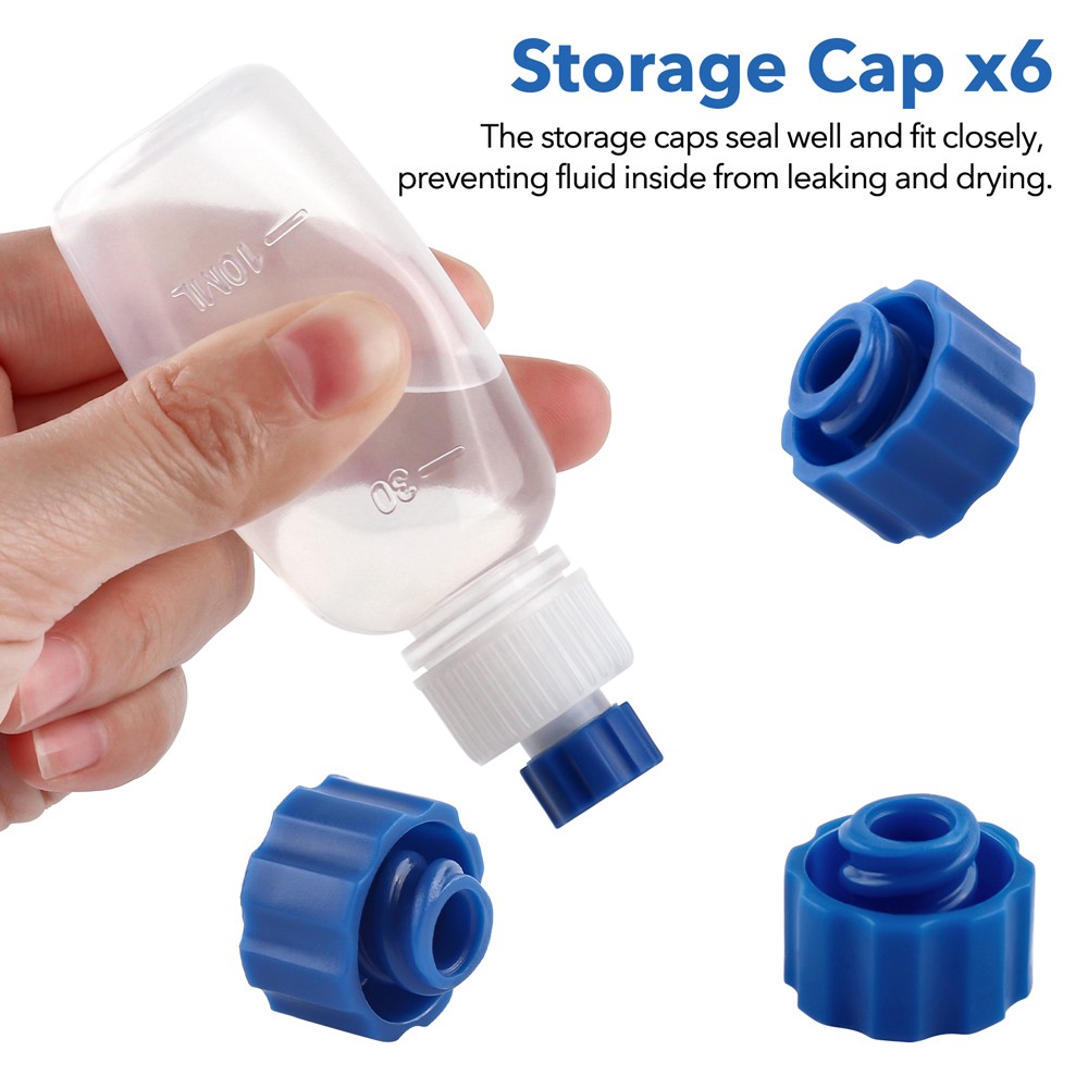 24pcs/Pack Empty Plastic Squeezable Dropper Bottles Fine Tip Glue Applicator Set