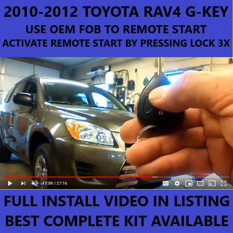 Plug & Play Remote Start for 2011 Toyota RAV4 G-KEY