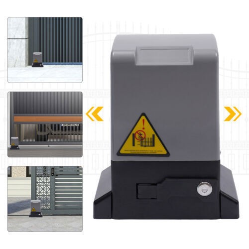 Electric Sliding Gate Opener Automatic Gates Operator AC Motor+2 Remote Control