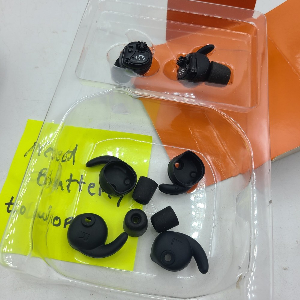 Walker's Silencer Earbuds Bluetooth Sound Activated Compression- NEED BATTERY