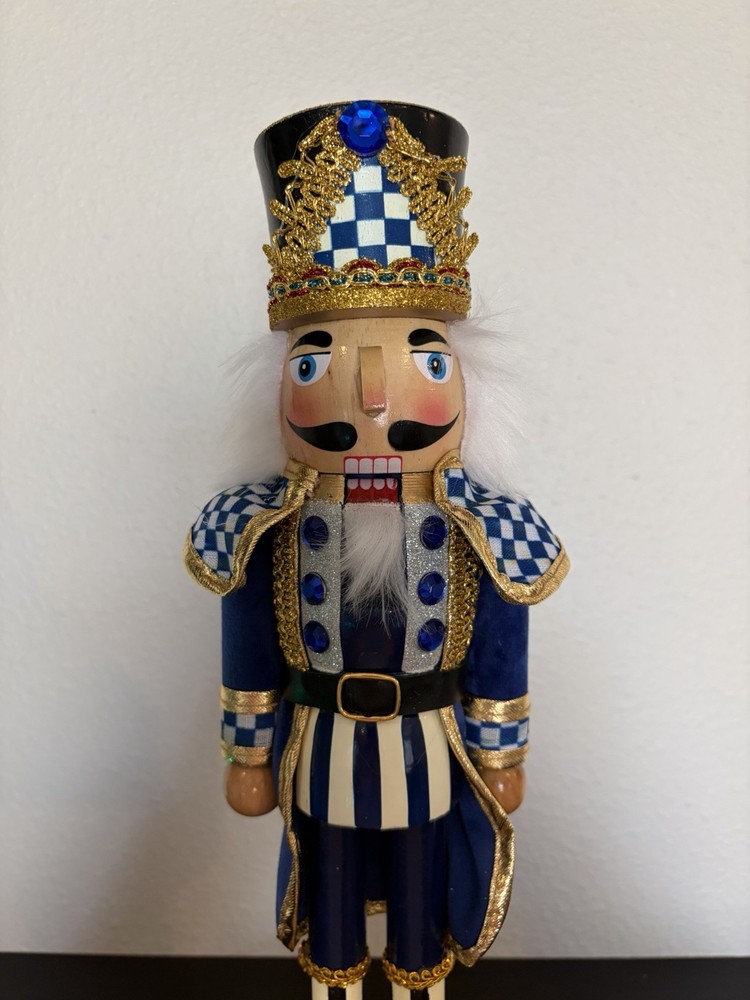 Mackenzie Childs Royal 15" Nutcracker NEW
