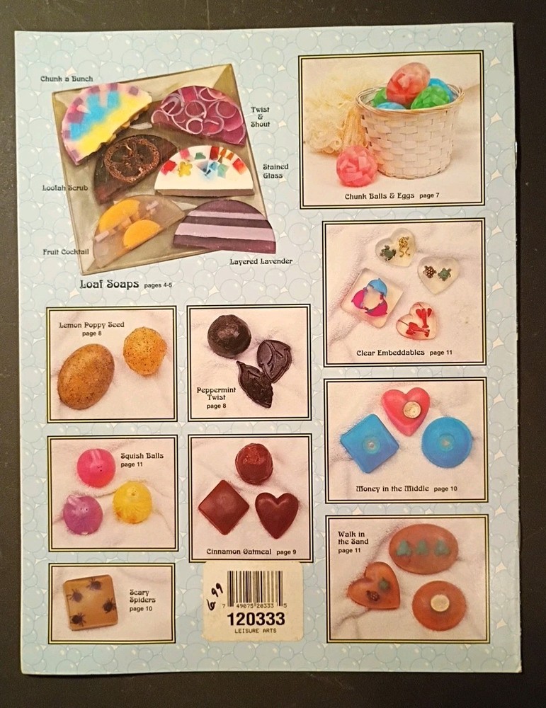 Grace Publications SOAP SAMPLER Make Your Own Soap & Home Decor Makes Great Gift