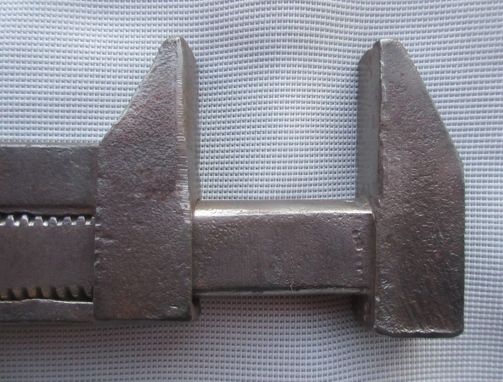 Vintage 12" Monkey Wrench w/ Unusual Adjustment Assembly