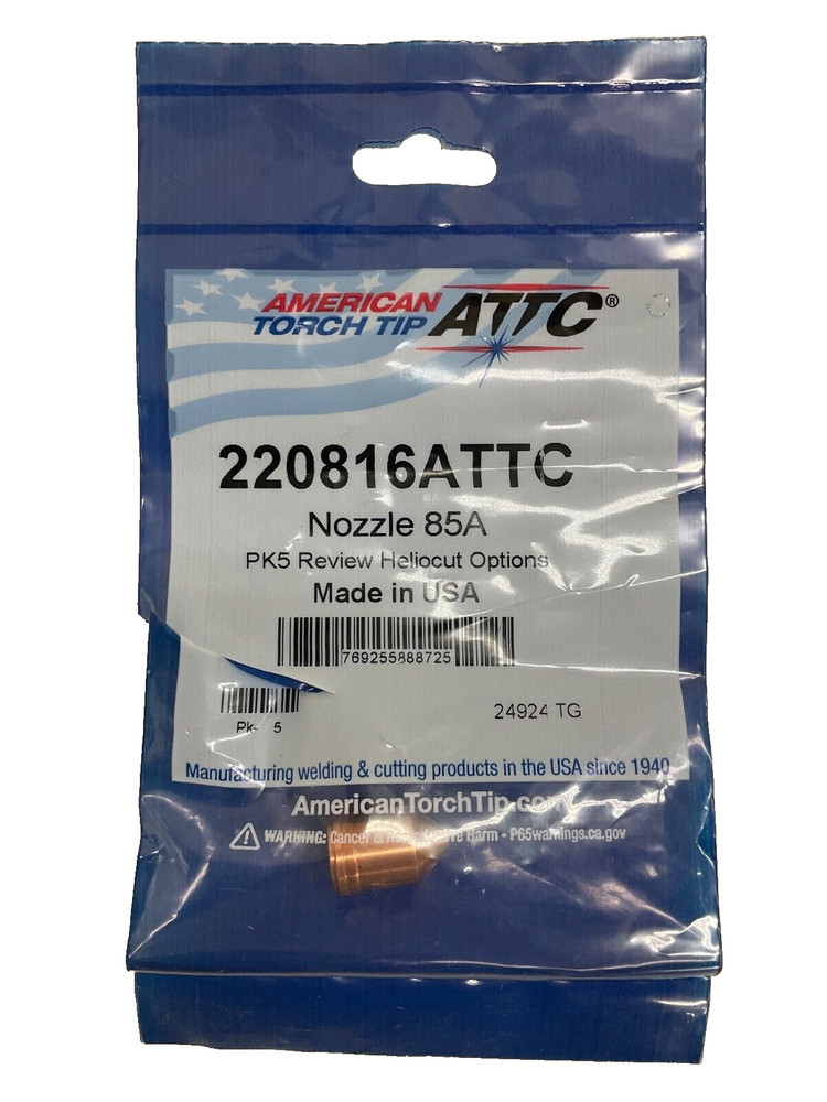 AMERICAN TORCH TIP 220816 NOZZLE 85A for POWERMAX