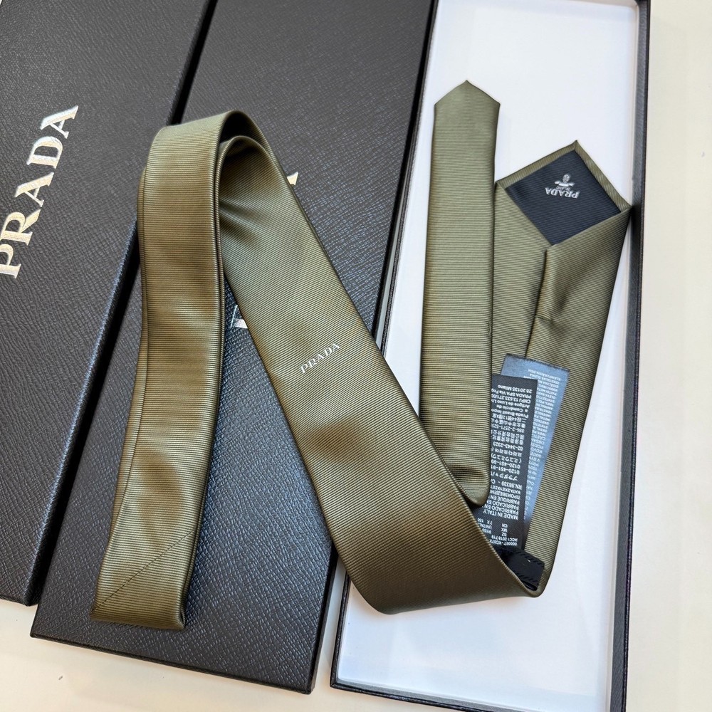 Prada logo tie