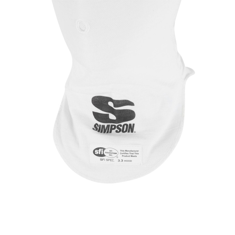 Simpson Racing Pro-Fit Balaclava Single Eyeport - White #23091W
