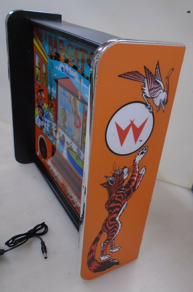 Williams Bad Cats Pinball Head LED Display light box
