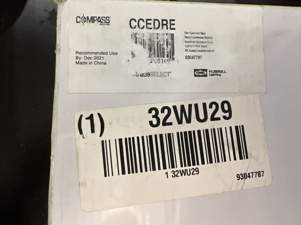 Compass CCEDRE Exit Sign