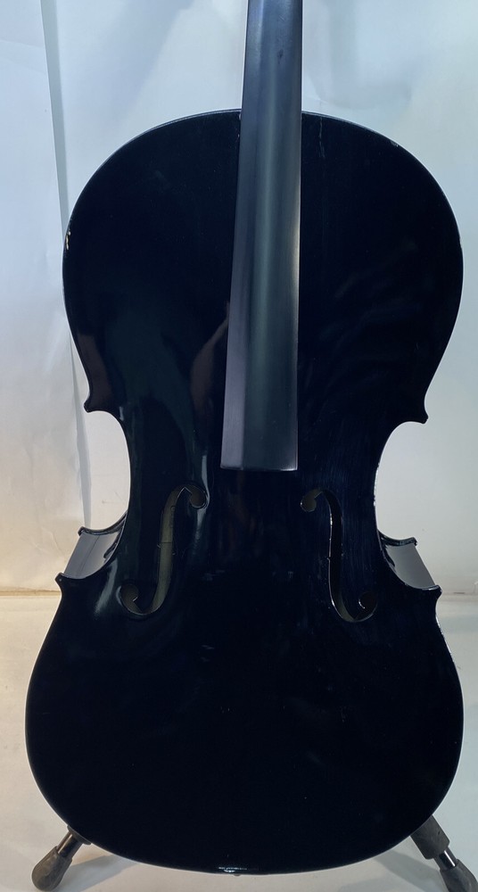 Cecilio CCO-BLACK Black 1/2 Cello NEEDS WORK READ MISSING PEGS