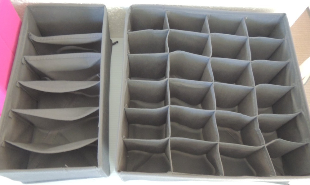 Sock Drawer Organizer Divider , underwear, closet organizer foldable 4 pc