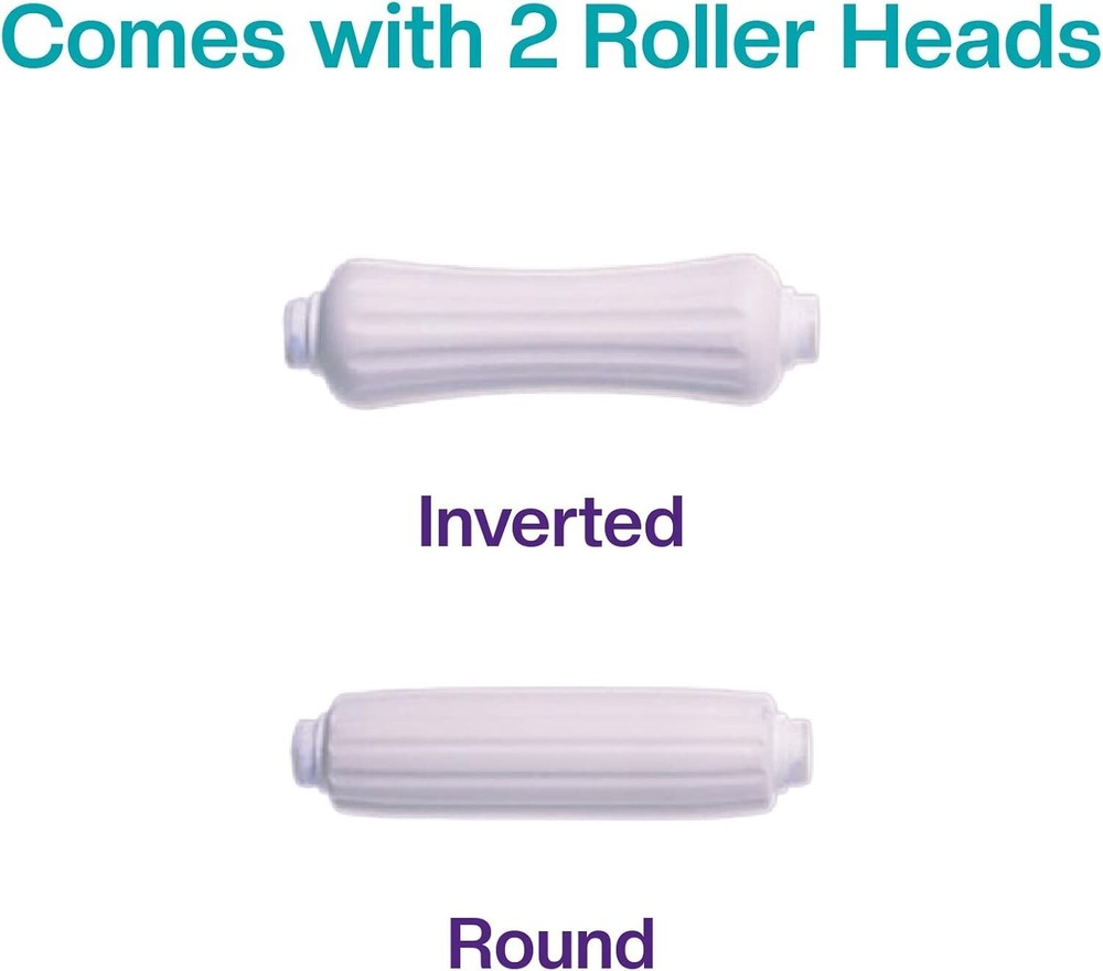 Effortless Lotion Application: Roll Easy with Pivoting Handle & Two Rollers