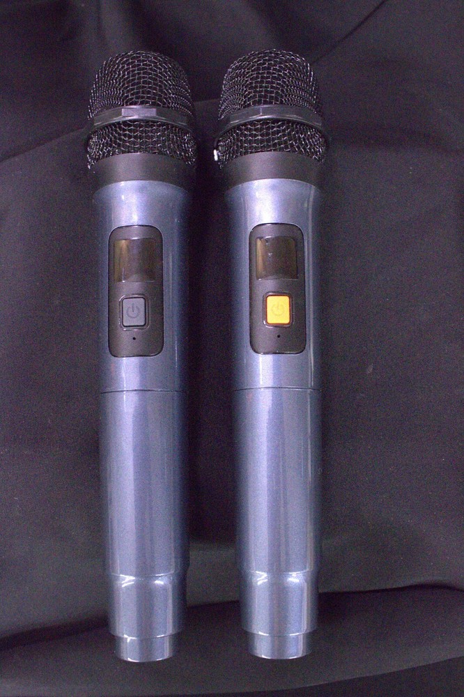 MOYLEAF Karaoke Machine with Wireless Microphones HHCC-A9 - Black/Orange