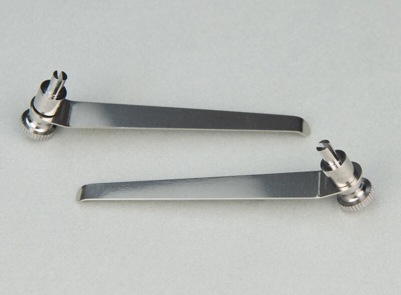 2 PCS 8.2cm Stereo Microscope Tablet Clip Slides Clip Stage Presser