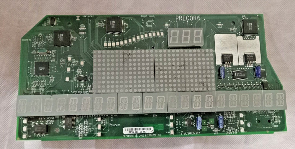 Precor Upper Console Display Circuit Board