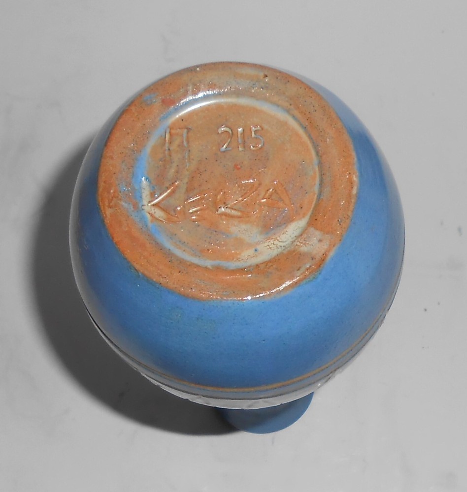 VINTAGE Studio Pottery Blue 8-1/4'' Vase