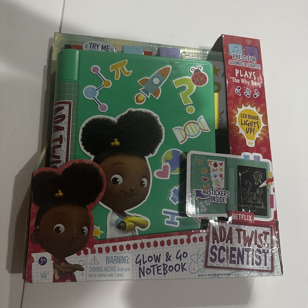 Just Play Ada Twist Scientist Glow and Go Notebook