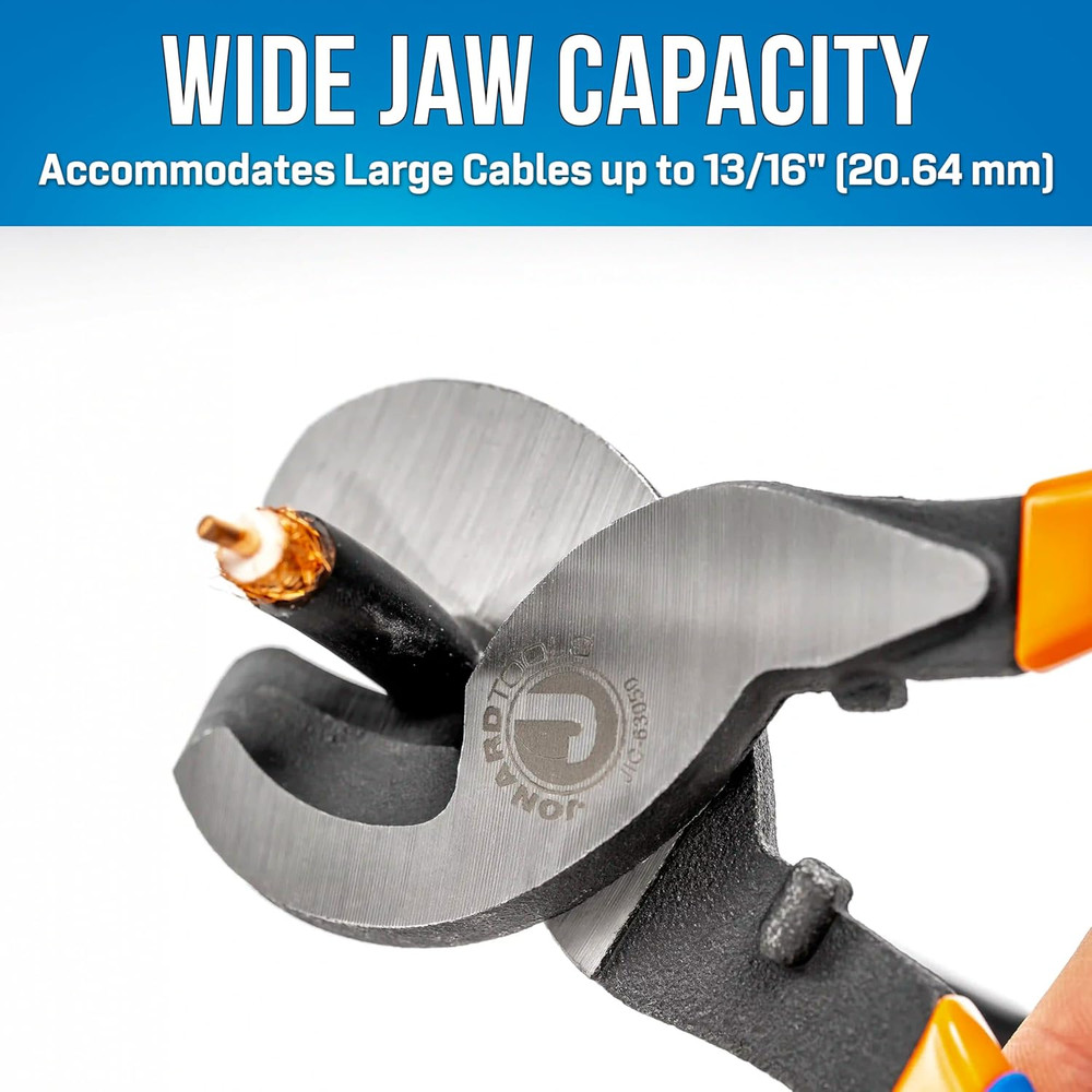 JIC-63050 High Leverage Cable Cutter - Chrome Vanadium Steel, Induction-Hardened