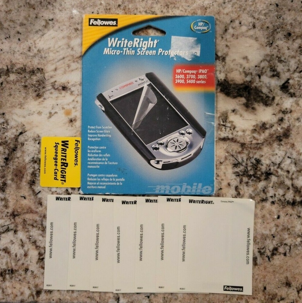 Fellowes - Write Right Screen Protectors for iPAQ Pocket PC (6 Pack) - OPEN BOX