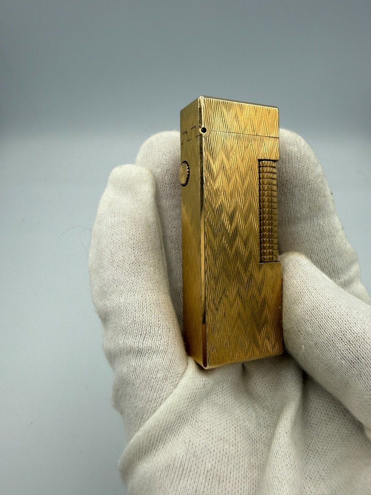 Mint Working Dunhill Gas Lighter Gold with box