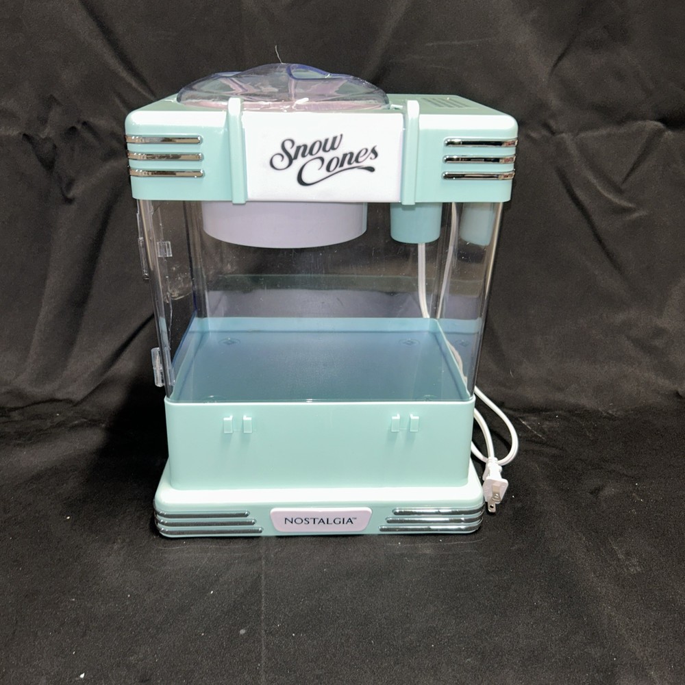 Nostalgia Retro Snow Cone Maker Aqua