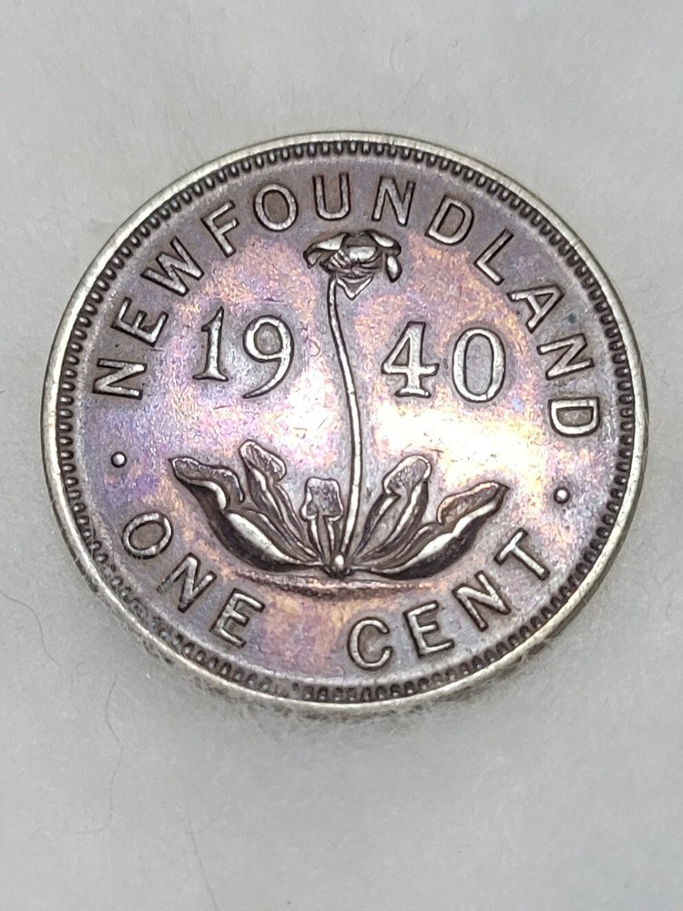 **1940**,Newfoundland, Small One Cent, **MS** UNC! **Beautiful Toning**