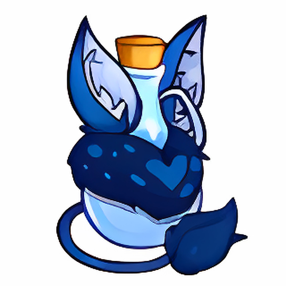 Neopets -  Blue Varwolf Morphing Potion - Virtual Item