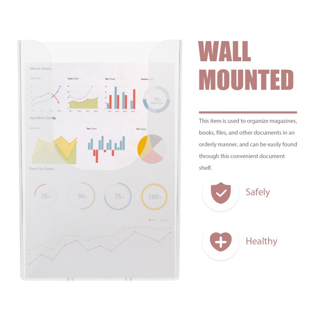Office Organizer Document File Rack Wall Hanging Information Organiser Vertical