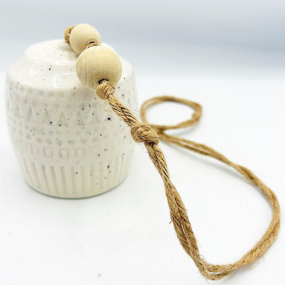 Natural Ceramic Bell Long Hanging Decor