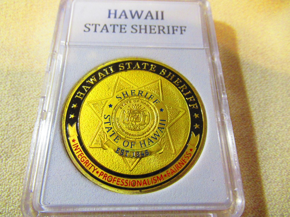 HAWAII STATE SHERIFF Challenge Coin