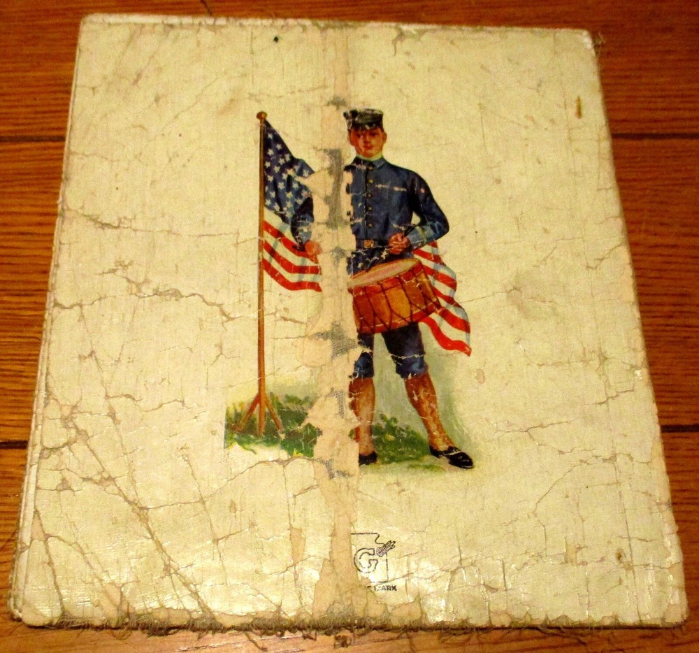 1918 Defending The Flag Linen Book 10 Pages
