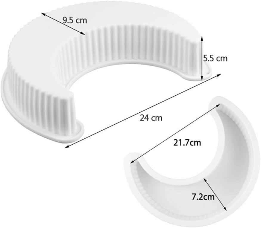 EchoDone Crescent Moon Shape Silicone Cake Pan, Moonlight Sonata Random