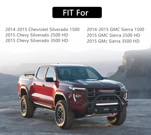 Tailgate Handle with Backup Camera Hole Black Fit for 2014-2015 Chevy