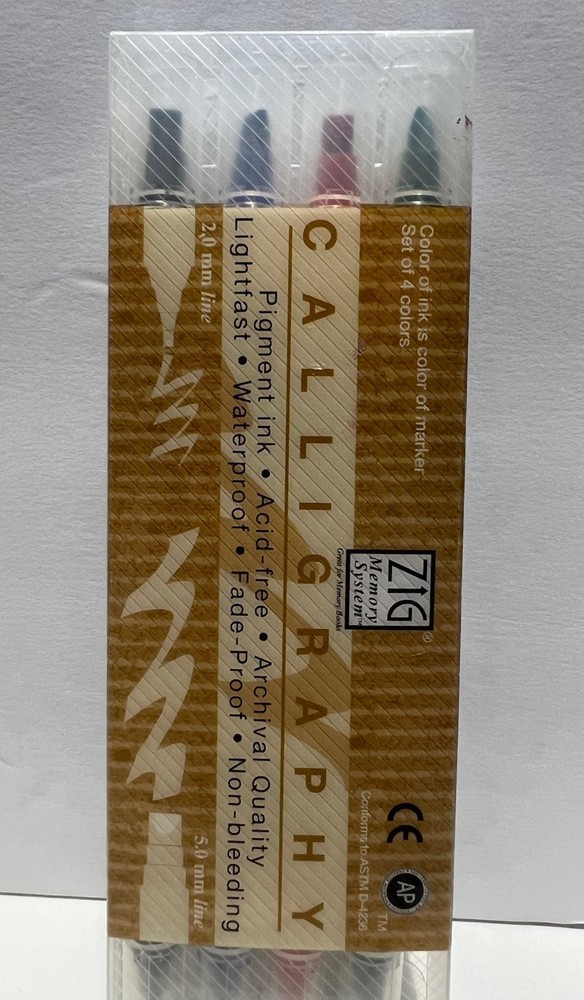Kuretake Zig MS34004V Zig Memory System Calligraphy Marker 8 Tips