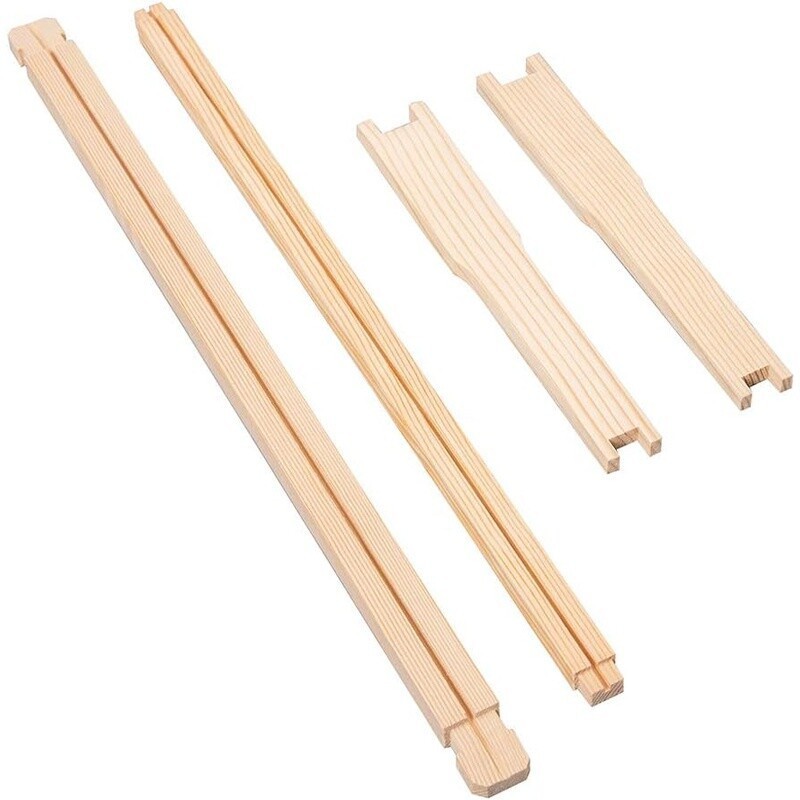 10 Pack Beehive Frames Wax Foundations Deep Brood Wooden Frames Easy Assembly US