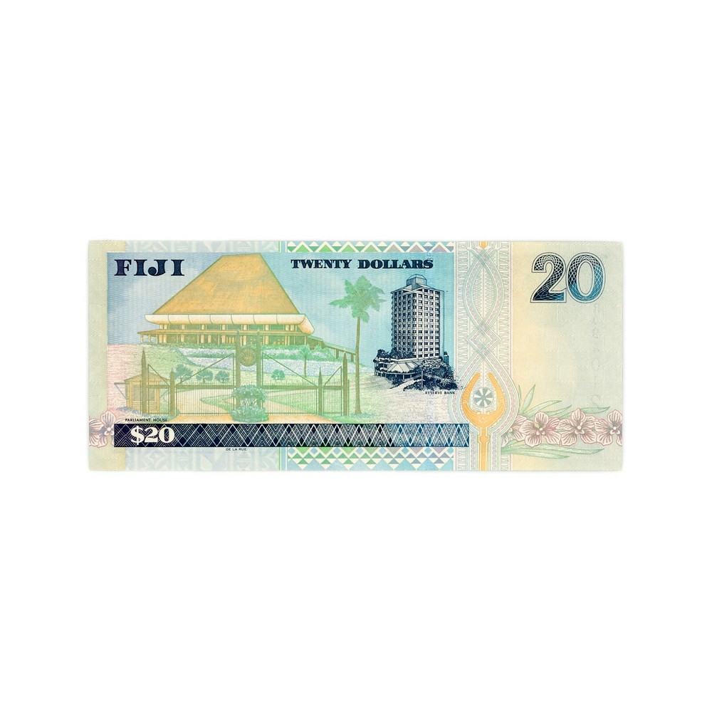 Fiji 20 Dollars P-107 2002 Au-Unc.