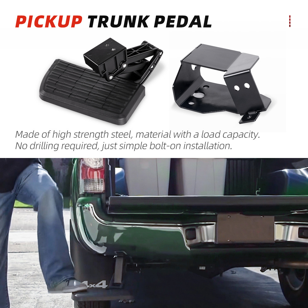 For Dodge Ram 1500 2500 3500 Rear Tailgate Bed Side Step Retractable Bumper Step