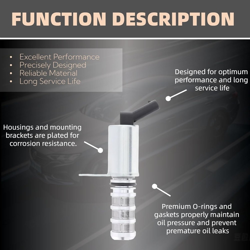 Engine Variable Valve Timing Solenoid VVT Solenoid Compatible with 16-19 ENCO...