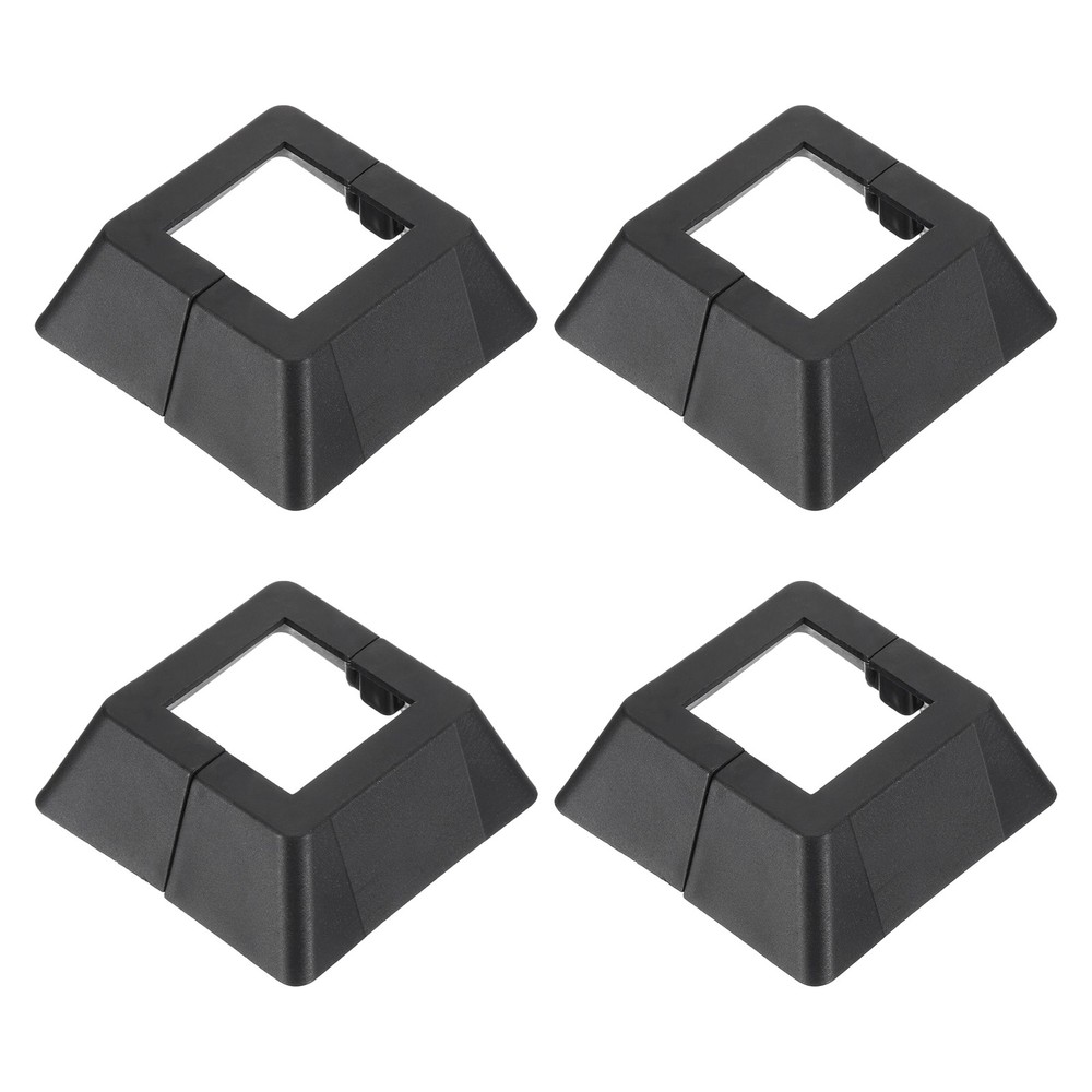 4 Pcs Post Base Cover, 1.3 x 1.3 Inch Square Split Style Post Base Cover