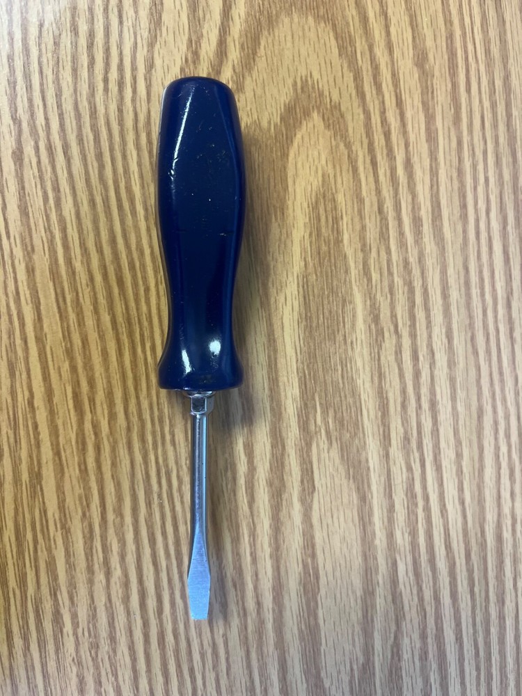 SNAP ON - SDD2 - 6.5" LONG FLAT BLADE SCREWDRIVER WITH BLUE HANDLE - SDD2#2C****