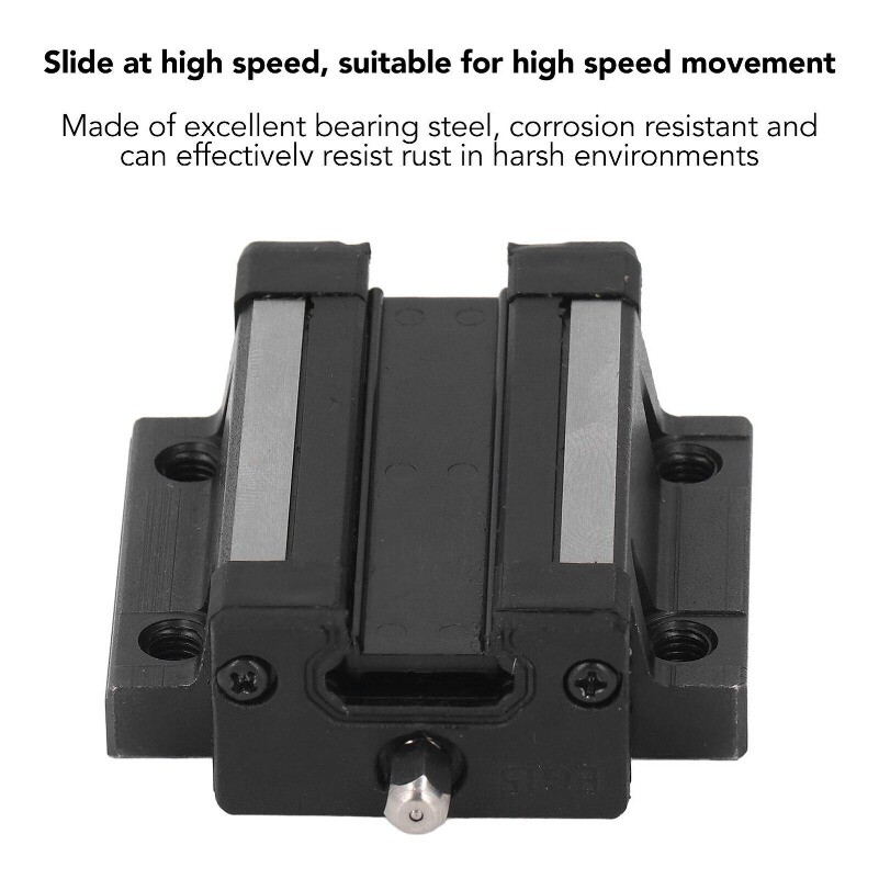 (400mm)Guideway Rail Linear Sliding Guide Kit Rust Bearing Steel Linear Motion