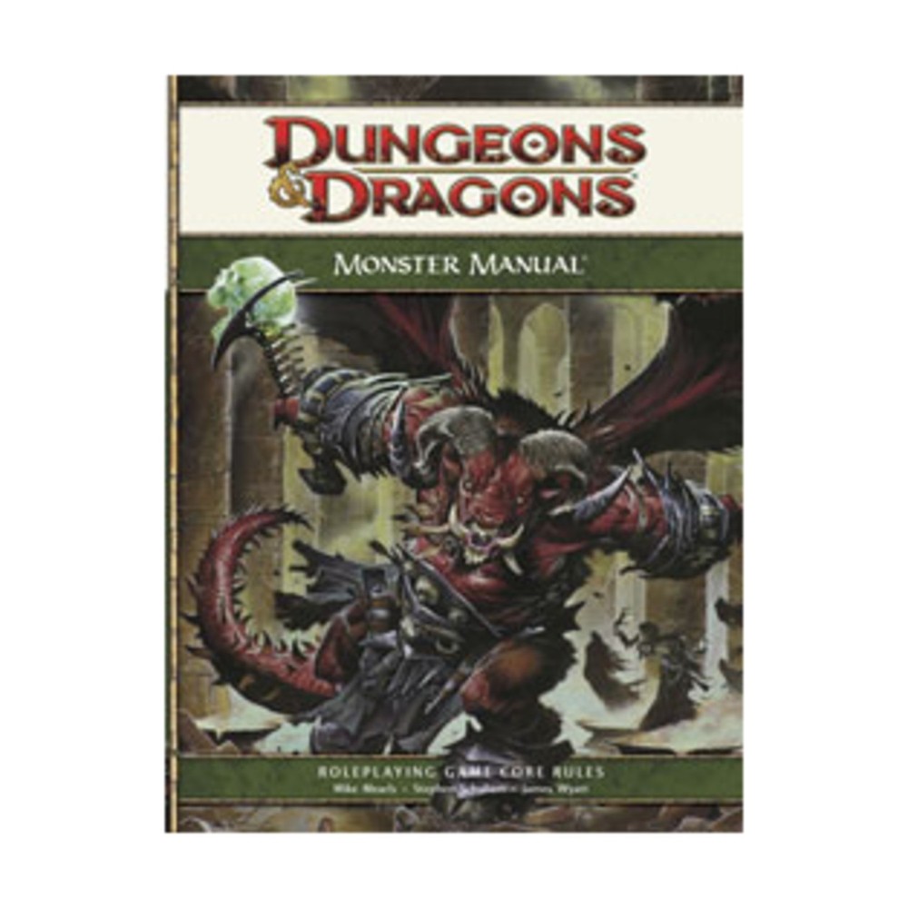 WotC D&D 4e Monster Manual (4th Ed) VG+/NM