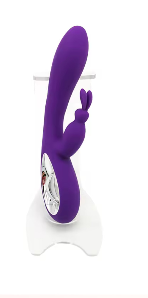 Waterproof Rechargeable Silicone Rabbit Vibrator – 36 Vibration Patterns PURPLE